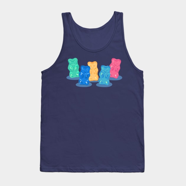 Pastel Gummy Bears Gang Tank Top by XOOXOO